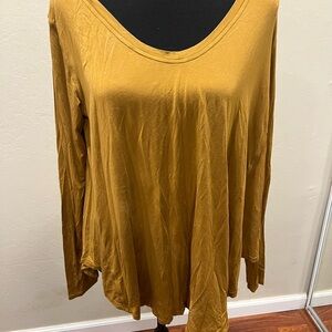 Women's Mustard Long Sleeve Top